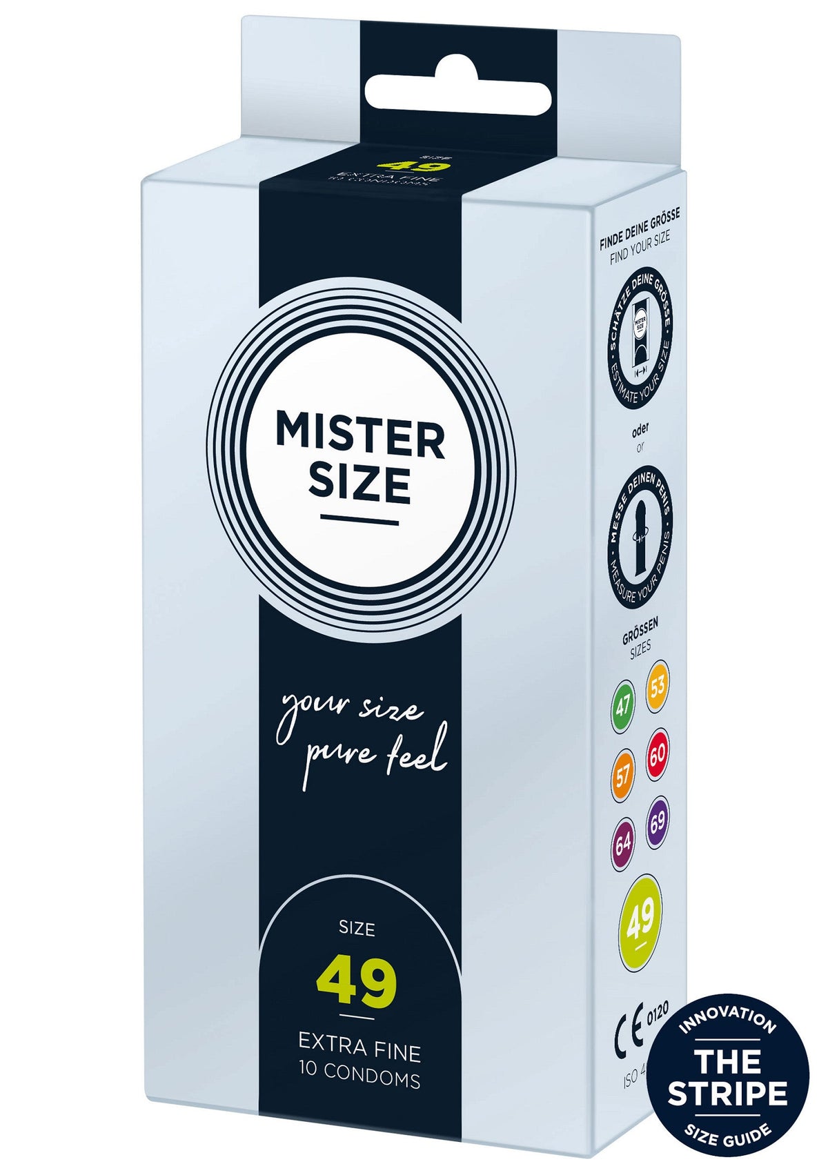 MISTER SIZE 49mm Condoms 10pcs NATUREL - 0