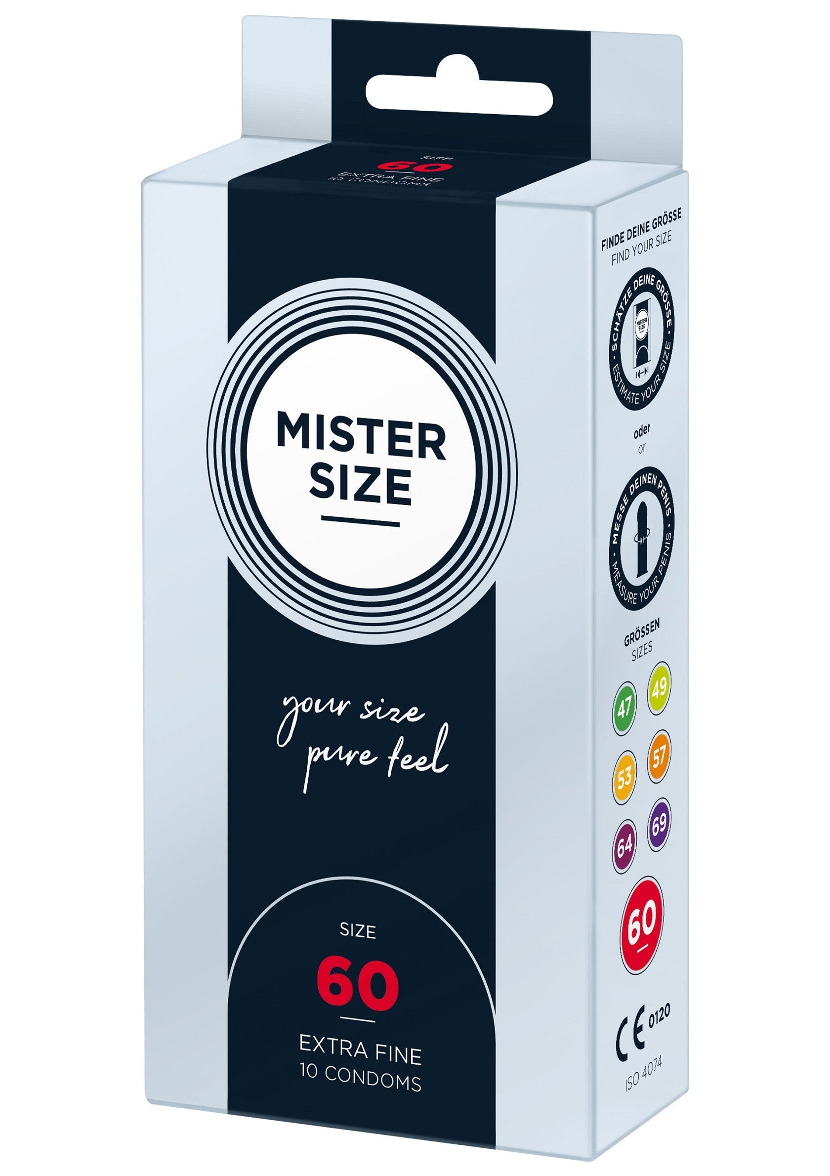 MISTER SIZE 60mm Condoms 10pcs NATUREL - 1