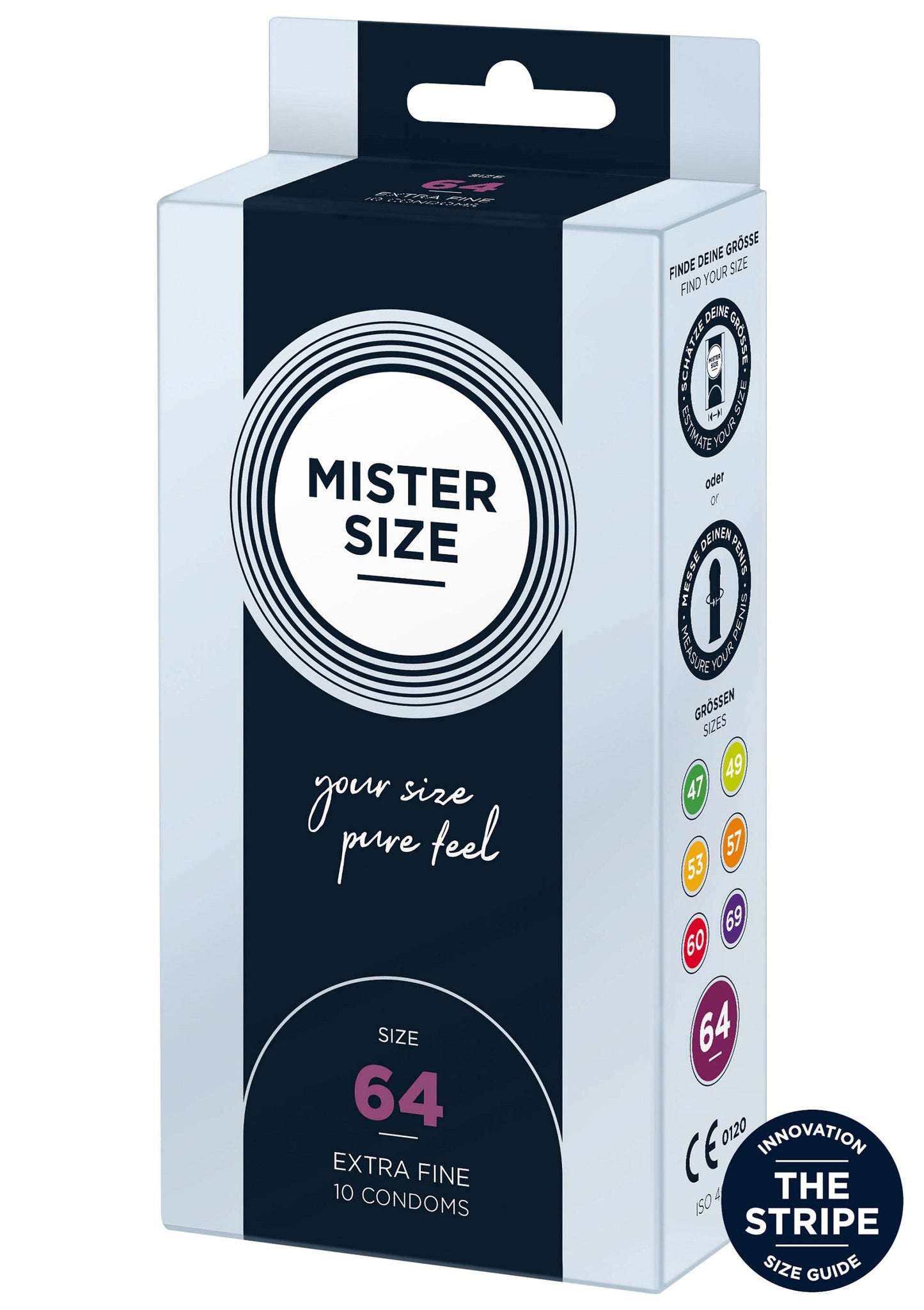 MISTER SIZE 64mm Condoms 10pcs NATUREL - 0