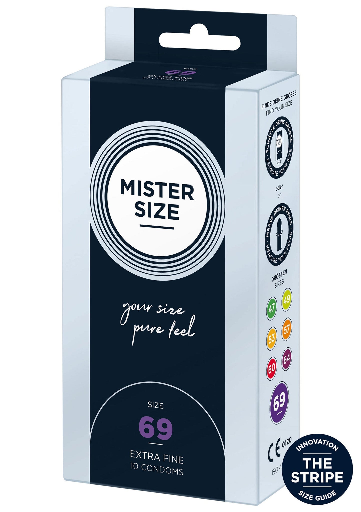 MISTER SIZE 69mm Condoms 10pcs NATUREL - 0