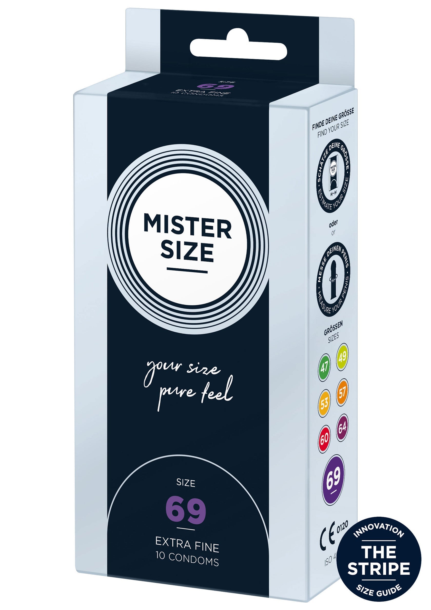 MISTER SIZE 69mm Condoms 10pcs NATUREL - 0