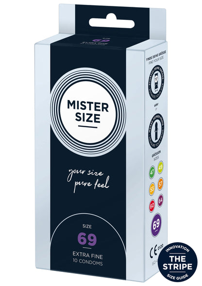 MISTER SIZE 69mm Condoms 10pcs NATUREL - 0