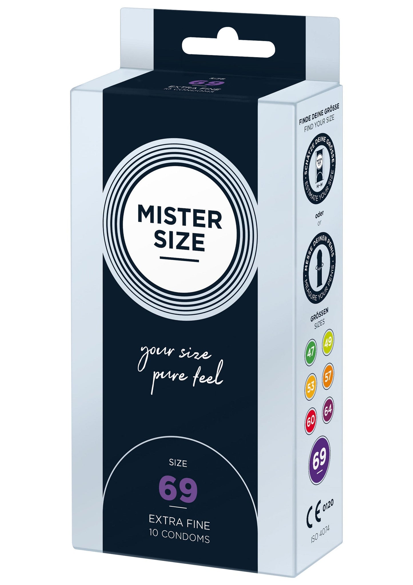 MISTER SIZE 69mm Condoms 10pcs NATUREL - 1