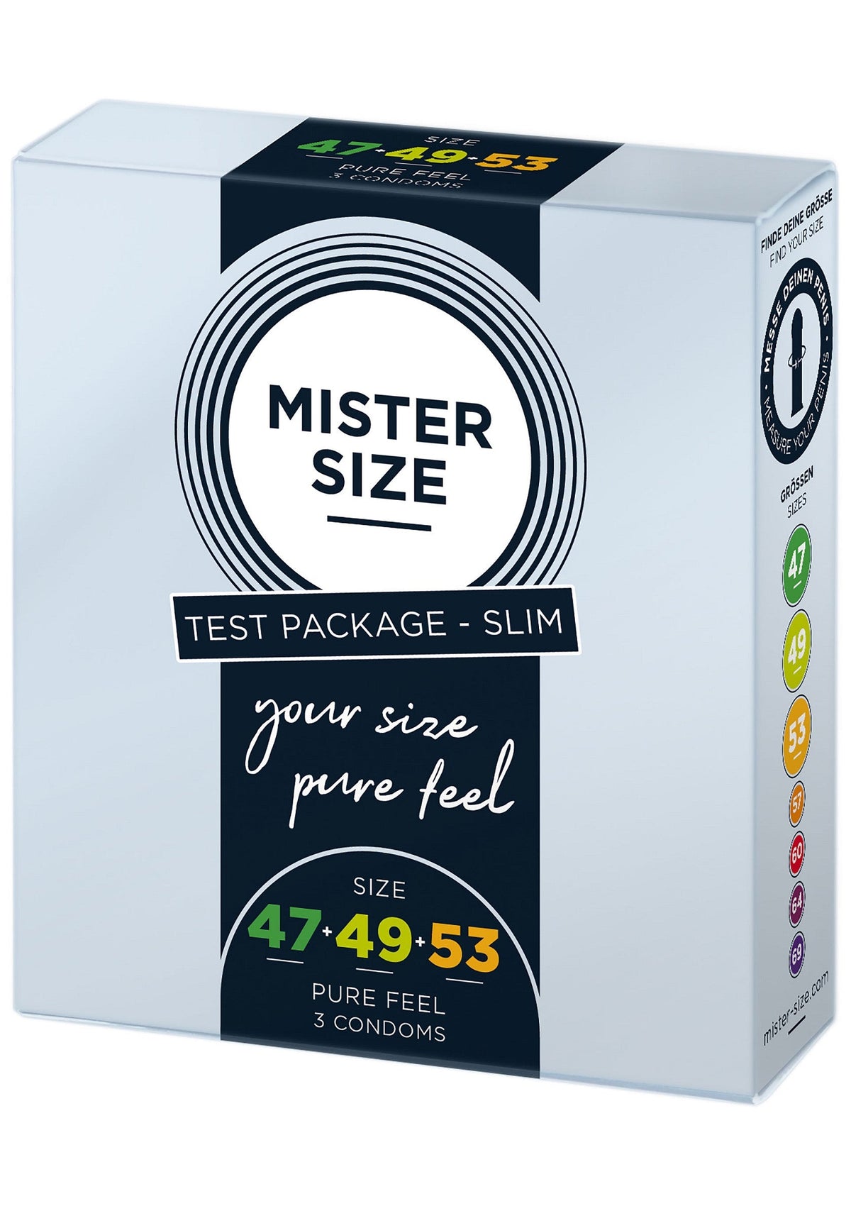 MISTER SIZE 47-49-53mm 3-pack NATUREL - 2