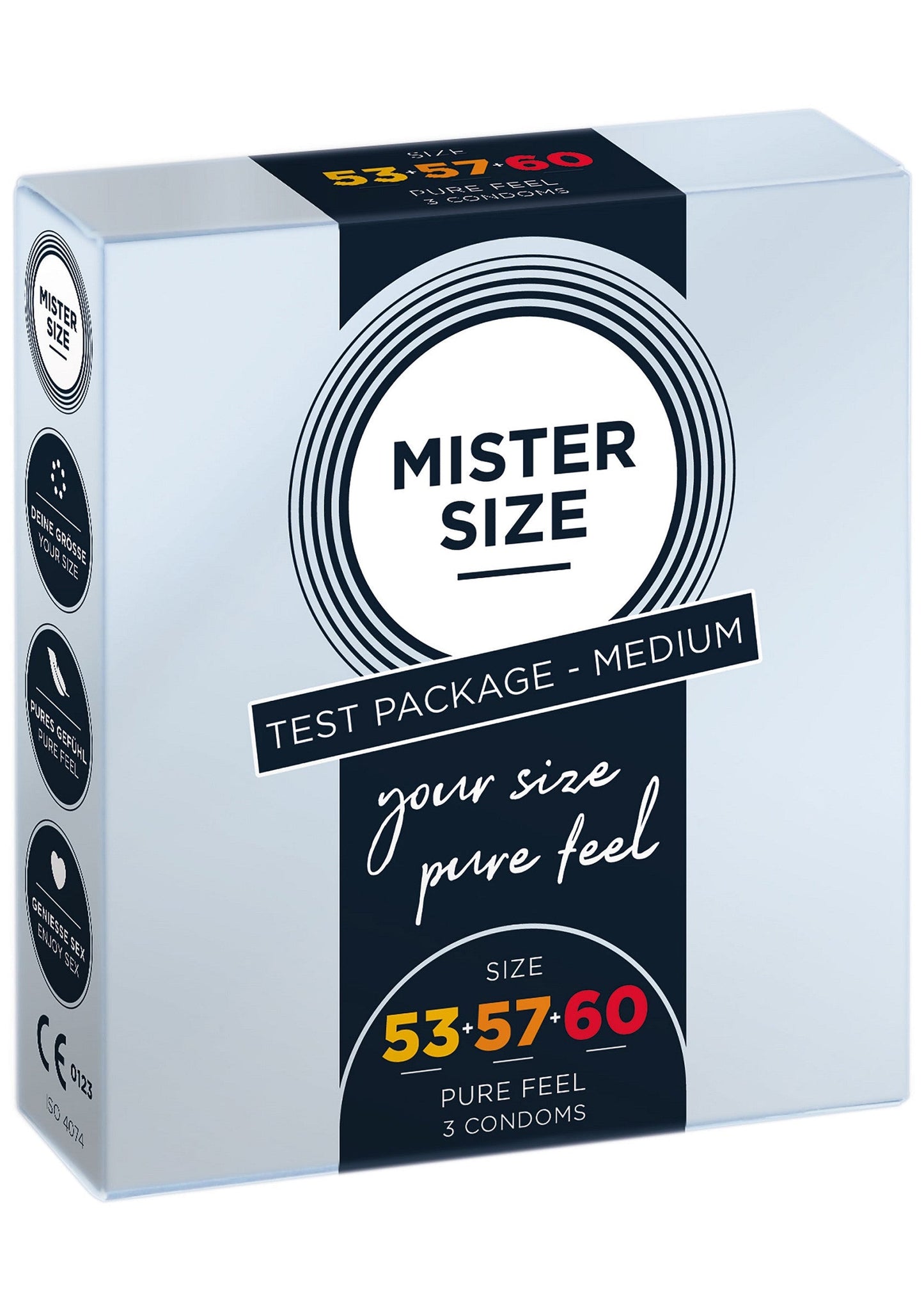 MISTER SIZE 53-57-60mm 3-pack NATUREL - 0