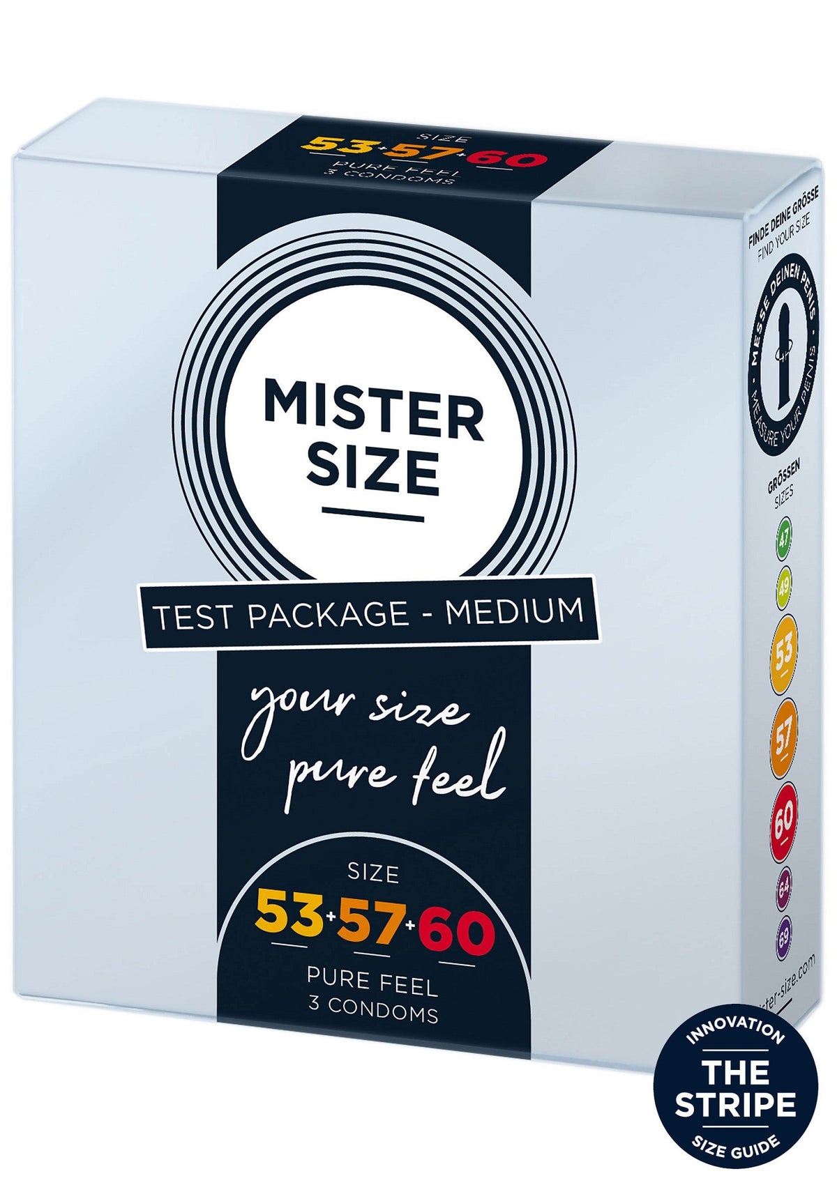 MISTER SIZE 53-57-60mm 3-pack NATUREL - 0