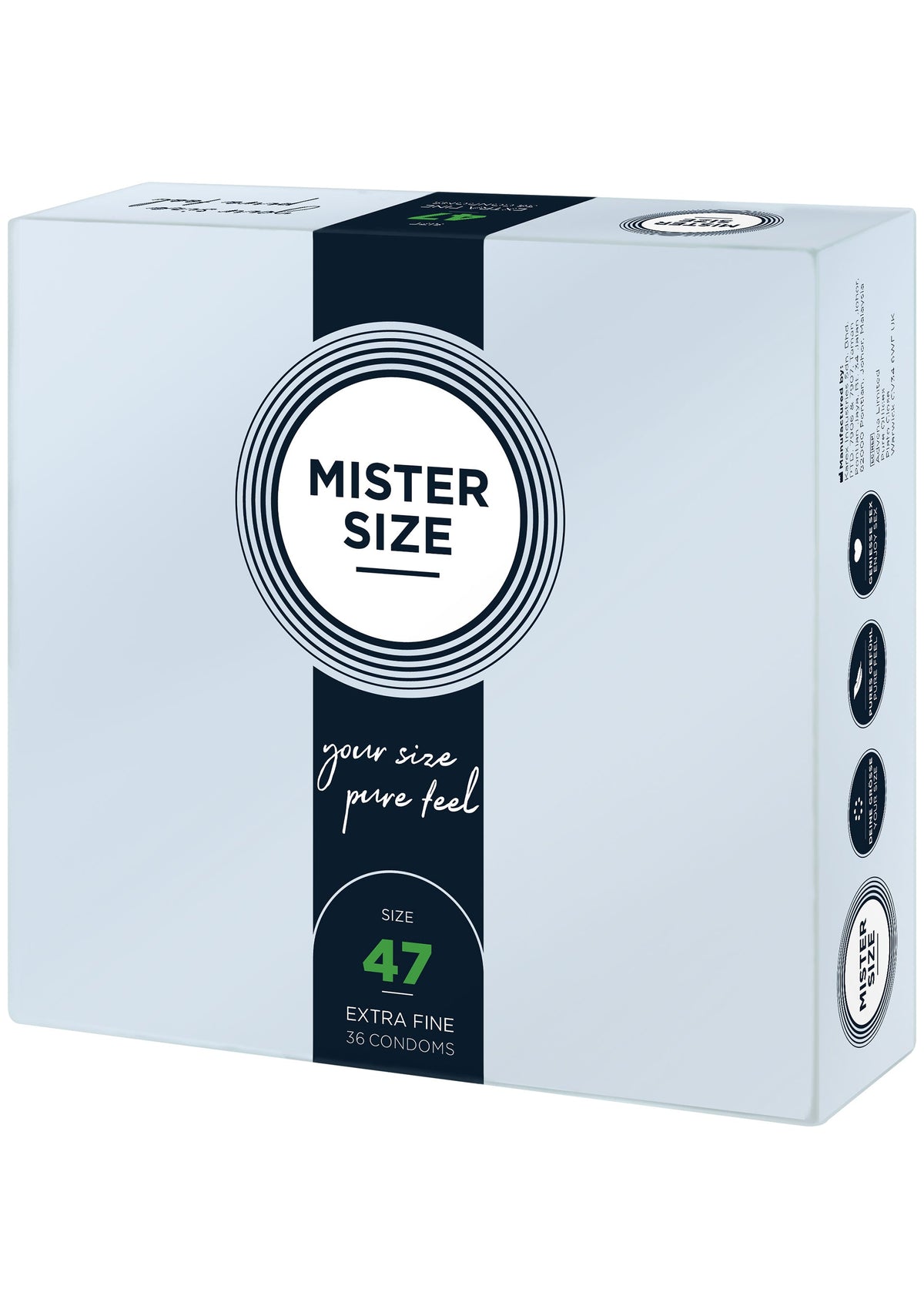 MISTER SIZE 47mm Condoms 36pcs NATUREL - 0