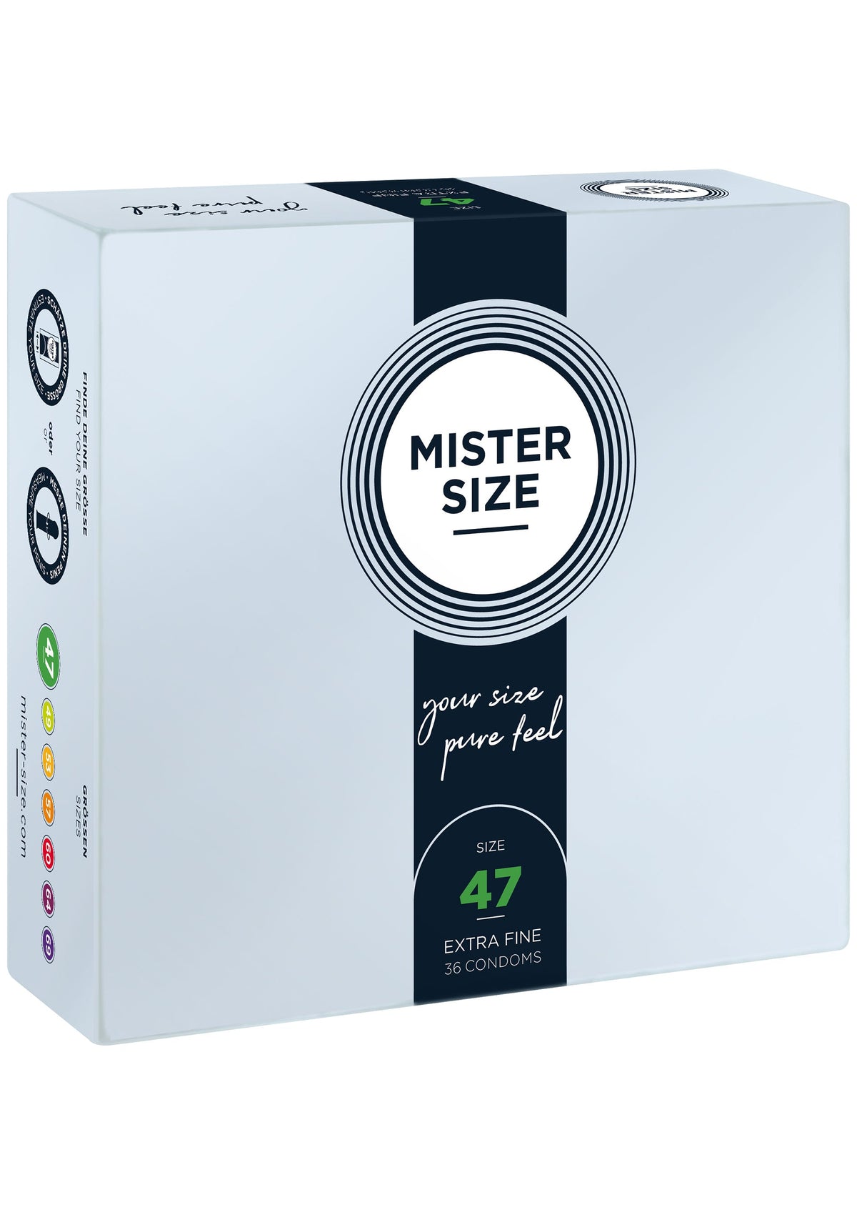 MISTER SIZE 47mm Condoms 36pcs NATUREL - 1