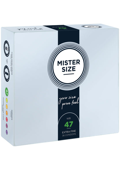 MISTER SIZE 47mm Condoms 36pcs NATUREL - 1