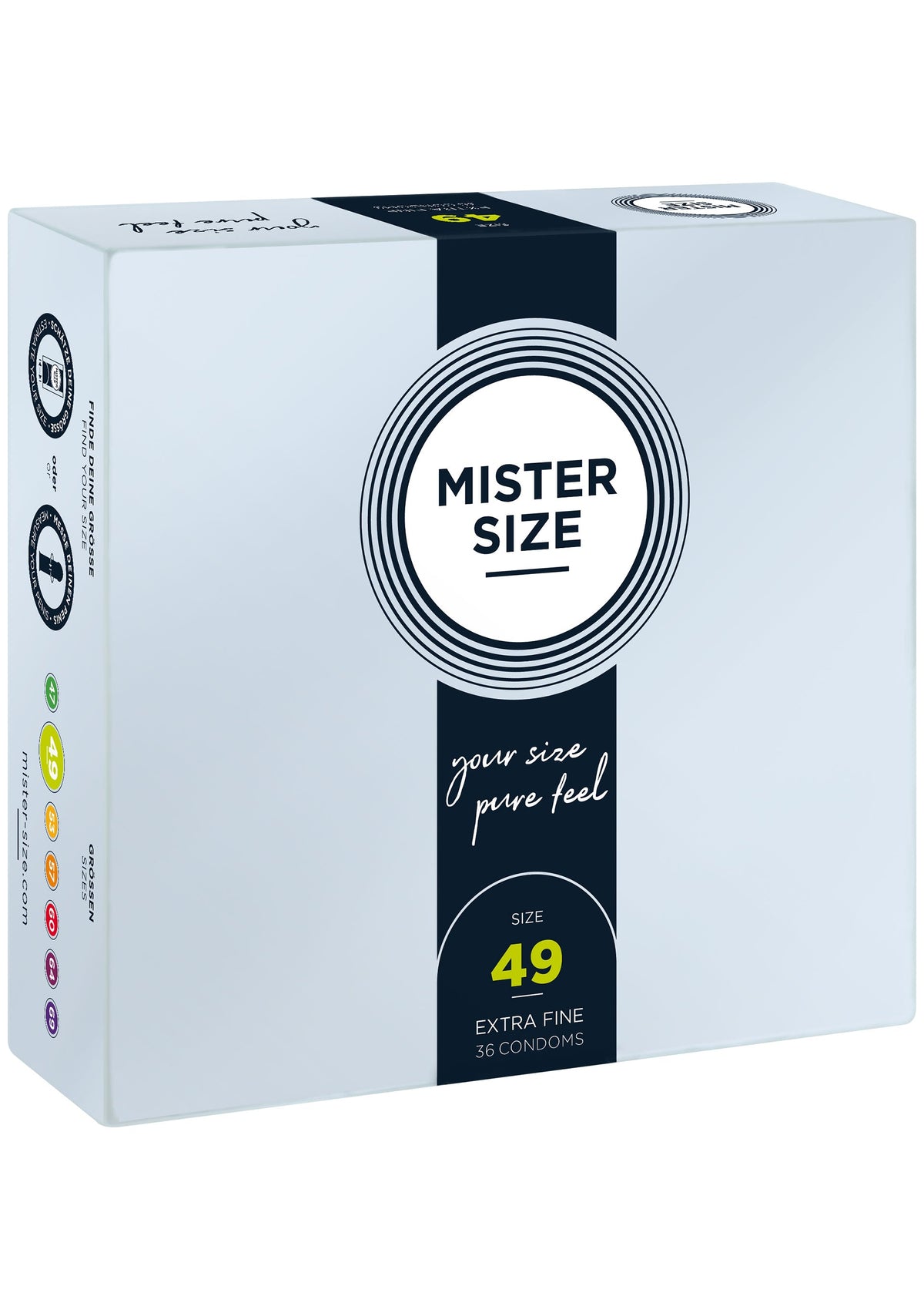 MISTER SIZE 49mm Condoms 36pcs NATUREL - 1