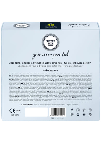MISTER SIZE 49mm Condoms 36pcs NATUREL - 2