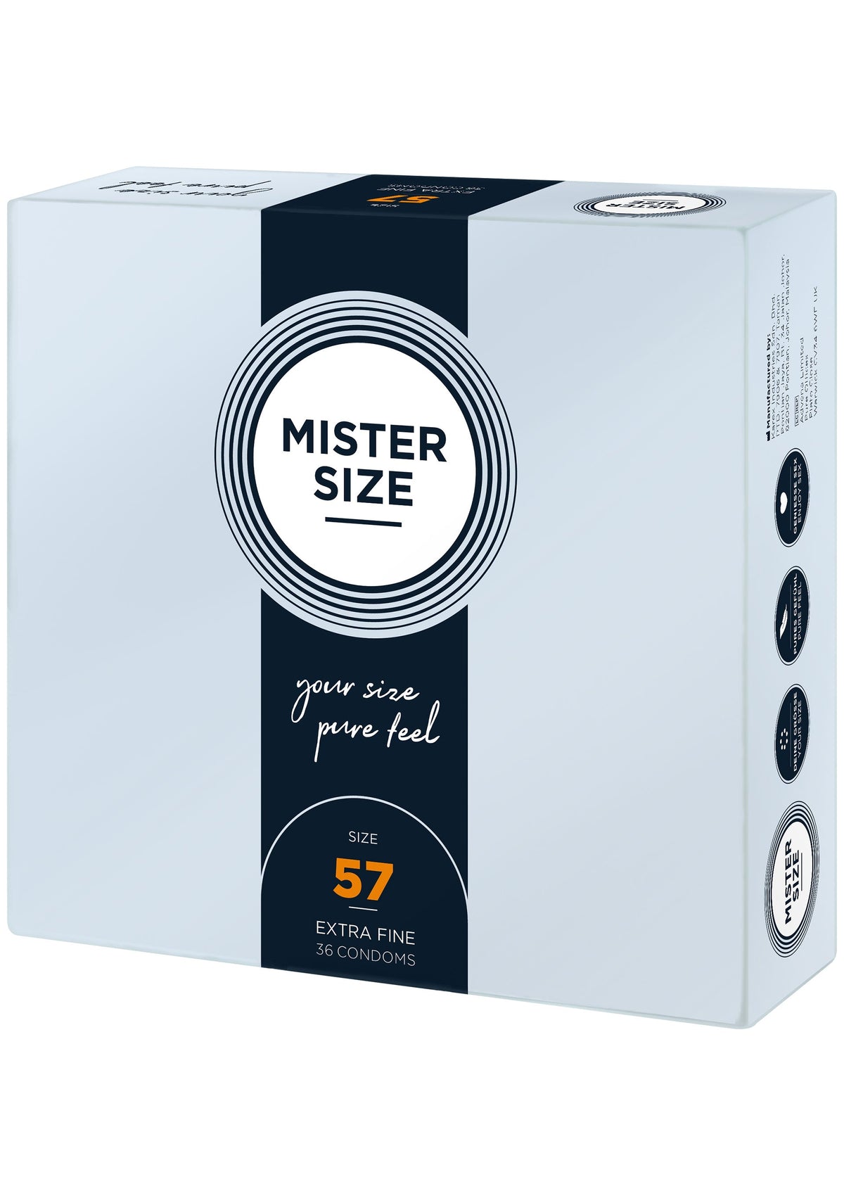 MISTER SIZE 57mm Condoms 36pcs NATUREL - 0