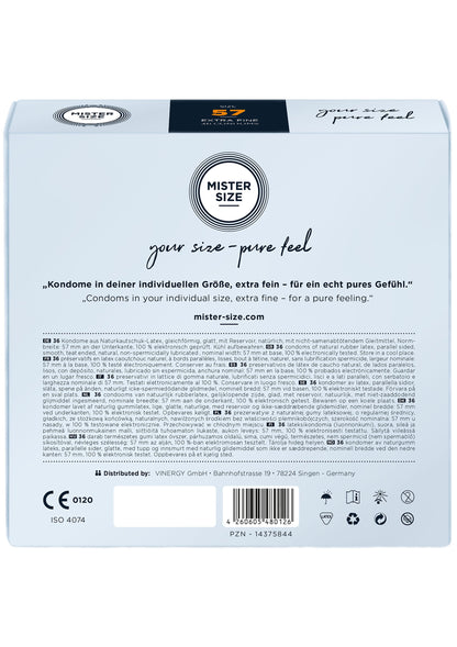 MISTER SIZE 57mm Condoms 36pcs NATUREL - 2