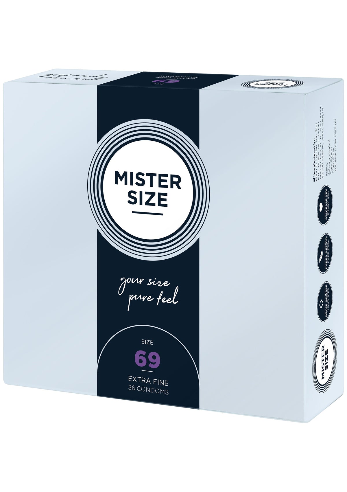 MISTER SIZE 69mm Condoms 36pcs NATUREL - 0