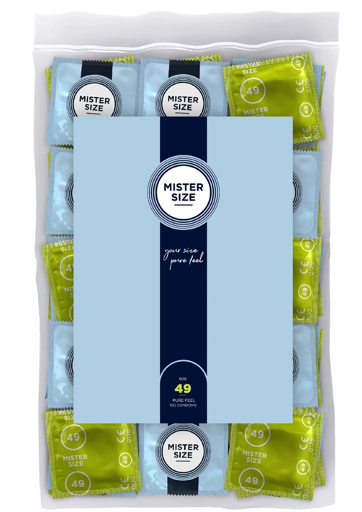 MISTER SIZE 49mm Condoms 100pcs NATUREL - 0