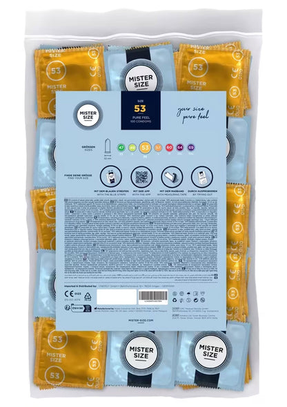 MISTER SIZE 53mm Condoms 100pcs NATUREL - 1