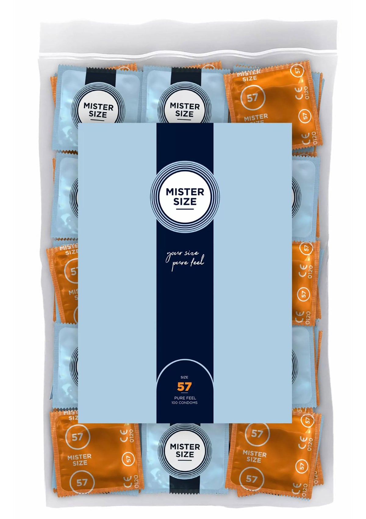 MISTER SIZE 57mm Condoms 100pcs NATUREL - 0