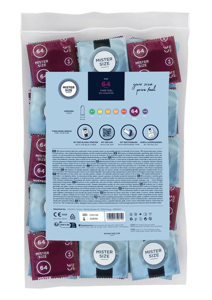 MISTER SIZE 64mm Condoms 100pcs NATUREL - 1