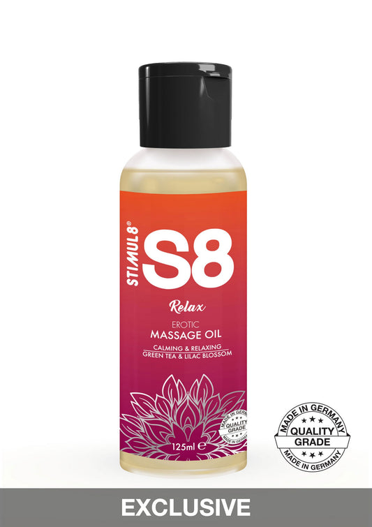 S8 Massage Oil 125ml - Green Tea en Lilac Blossom