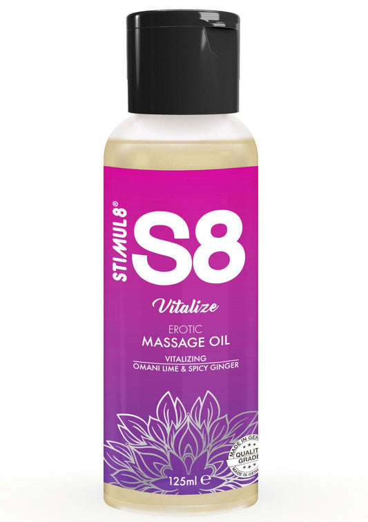 S8 Massage Oil 125ml - Omani Lime and Spicy Ginger