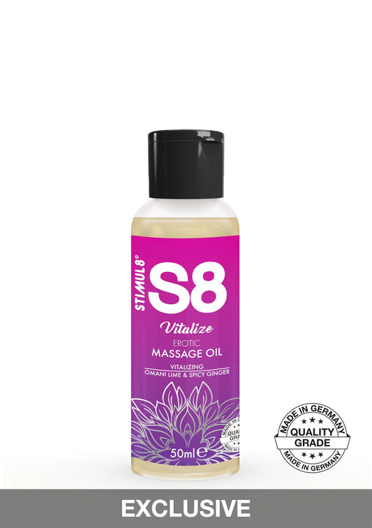 S8 Massage Oil 50ml - French Plum en Egyptian Cotton