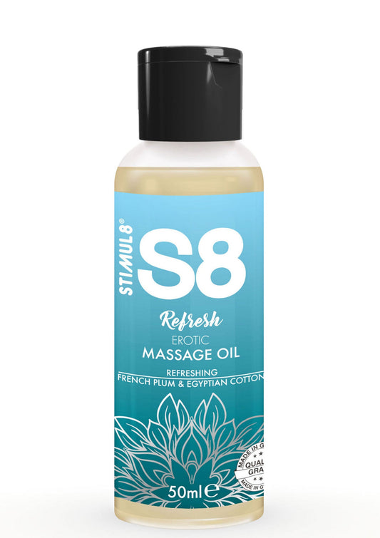 S8 Massage Oil 50ml - French Plum and Egyptian Cotton