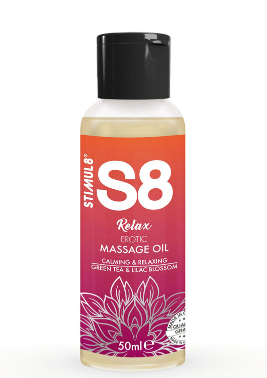 S8 Massage Oil 50ml - Green Tea and Lilac Blossom