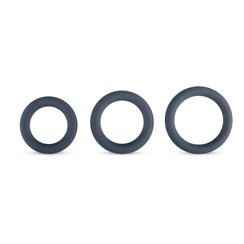 Boners 3-Delige Cockringen Set - Grijs - 3