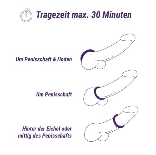 Boners Hexagon Cockring Met Stalen Kogels - 3