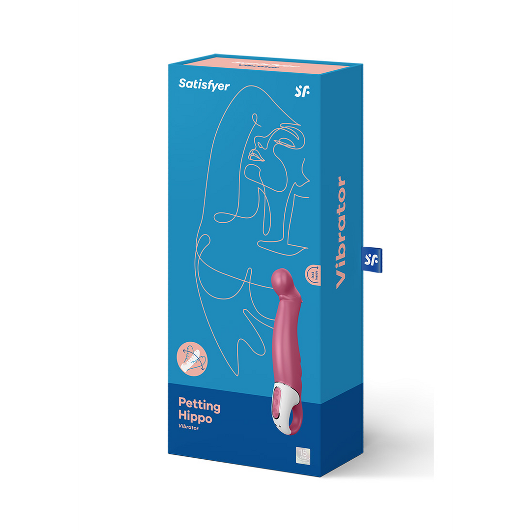 Petting Hippo - Classic Vibrator - Fuchsia Pink - 0