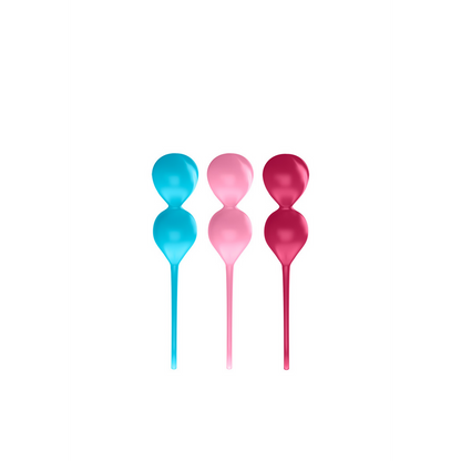 V Balls - Kegel Balls - 3 Stuks - Turquoise/Rood/Roze Multicolor - 0