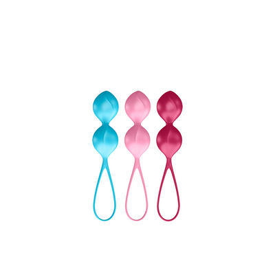 V Balls - Kegel Balls - 3 Stuks - Turquoise/Rood/Roze Multicolor - 1