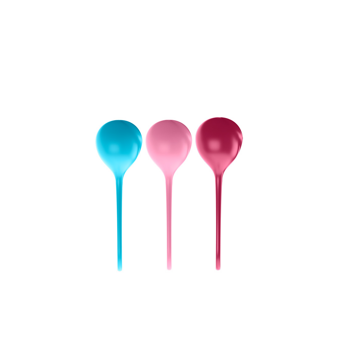 Versterkende Ballen - Kegelballen - 3 Stuks - Turquoise/Rood/Roze Multicolor - 1