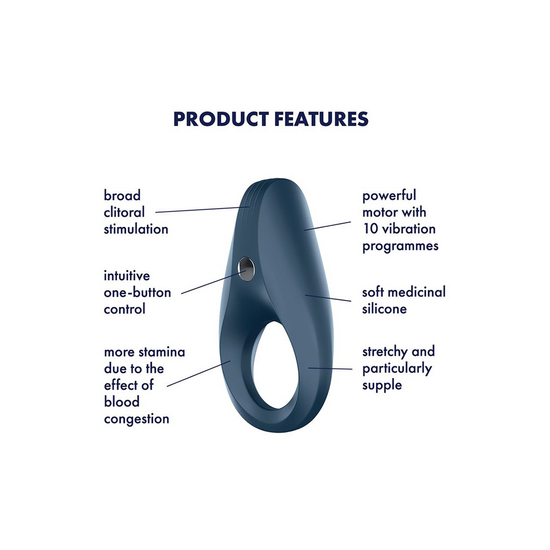 Rocket Ring - Vibrerende Cockring - Donkerblauw Blau - 5