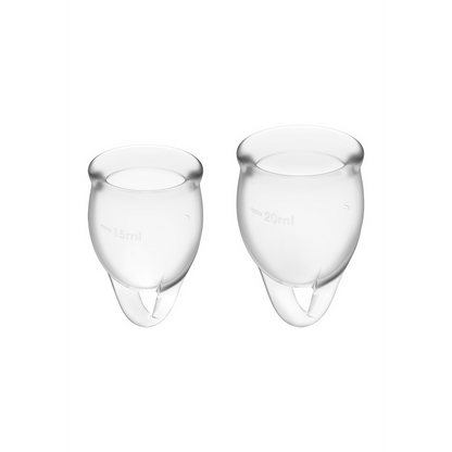 Voel je Zeker - Menstruatiecup - Transparant Durchsichtig - 1