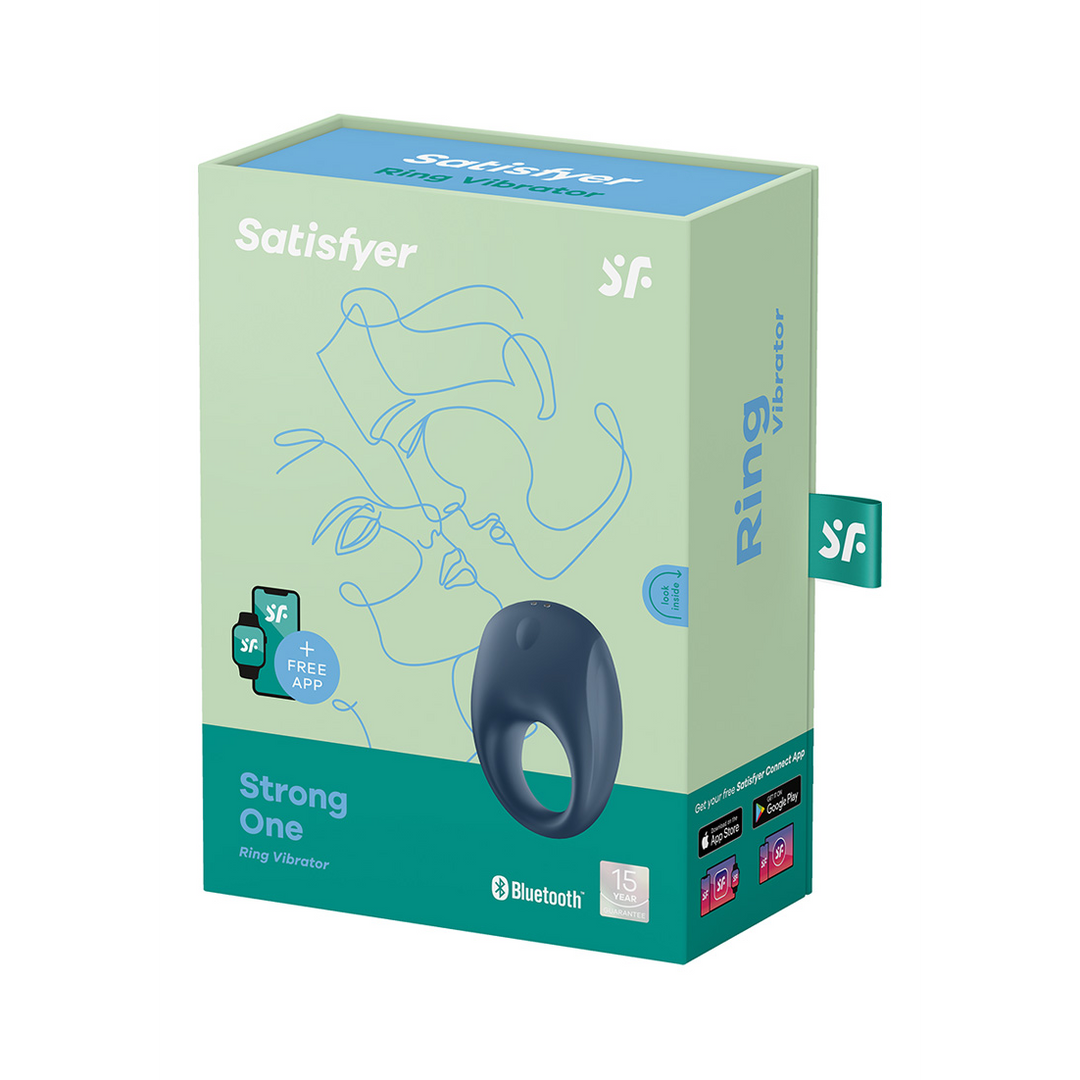 Strong One - Vibrerende Cockring - Blauw Blau - 2