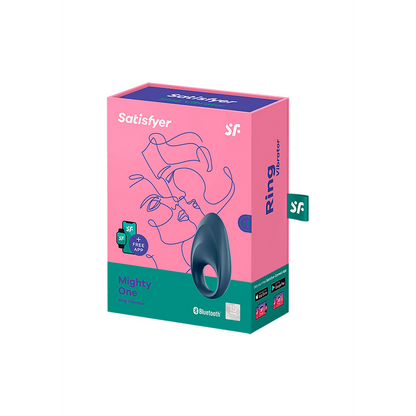 Mighty One - Vibrerende Cockring - Blauw Blau - 3