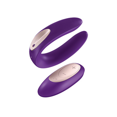 Double Plus - Remote Partner Vibrator - Paars Violett - 5