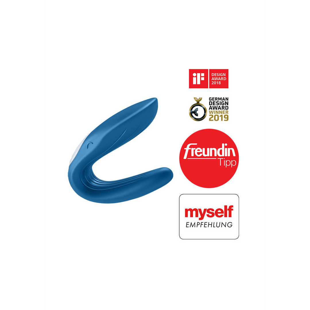 Double Wand-er Wand - Massage Wand en Vibrator - Blauw Blau - 3