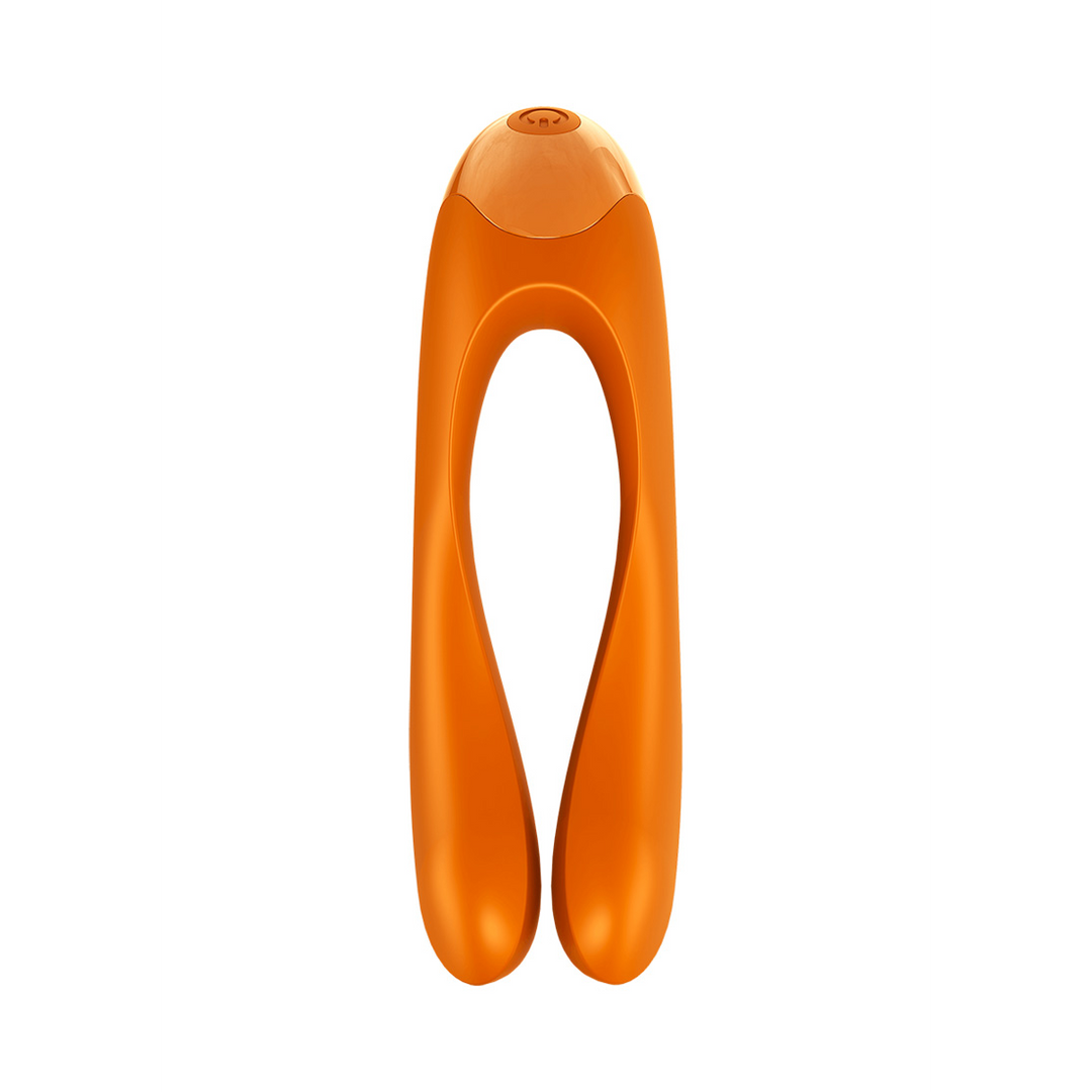Candy Cane - Vinger Vibrator voor Intieme Zones - Oranje Orange - 1