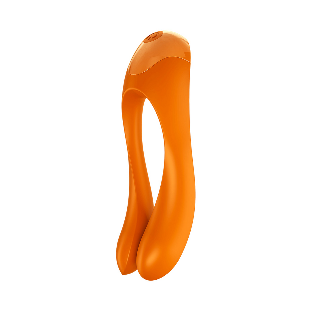 Candy Cane - Vinger Vibrator voor Intieme Zones - Oranje Orange - 3