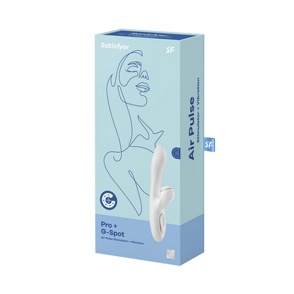 Pro Plus - G-Spot Air Pulse Stimulator en Vibratie - Wit/Roze Goud Weiß - 3