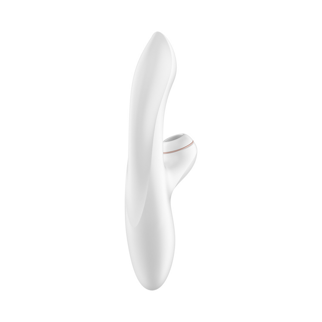 Pro Plus - G-Spot Air Pulse Stimulator en Vibratie - Wit/Roze Goud Weiß - 1