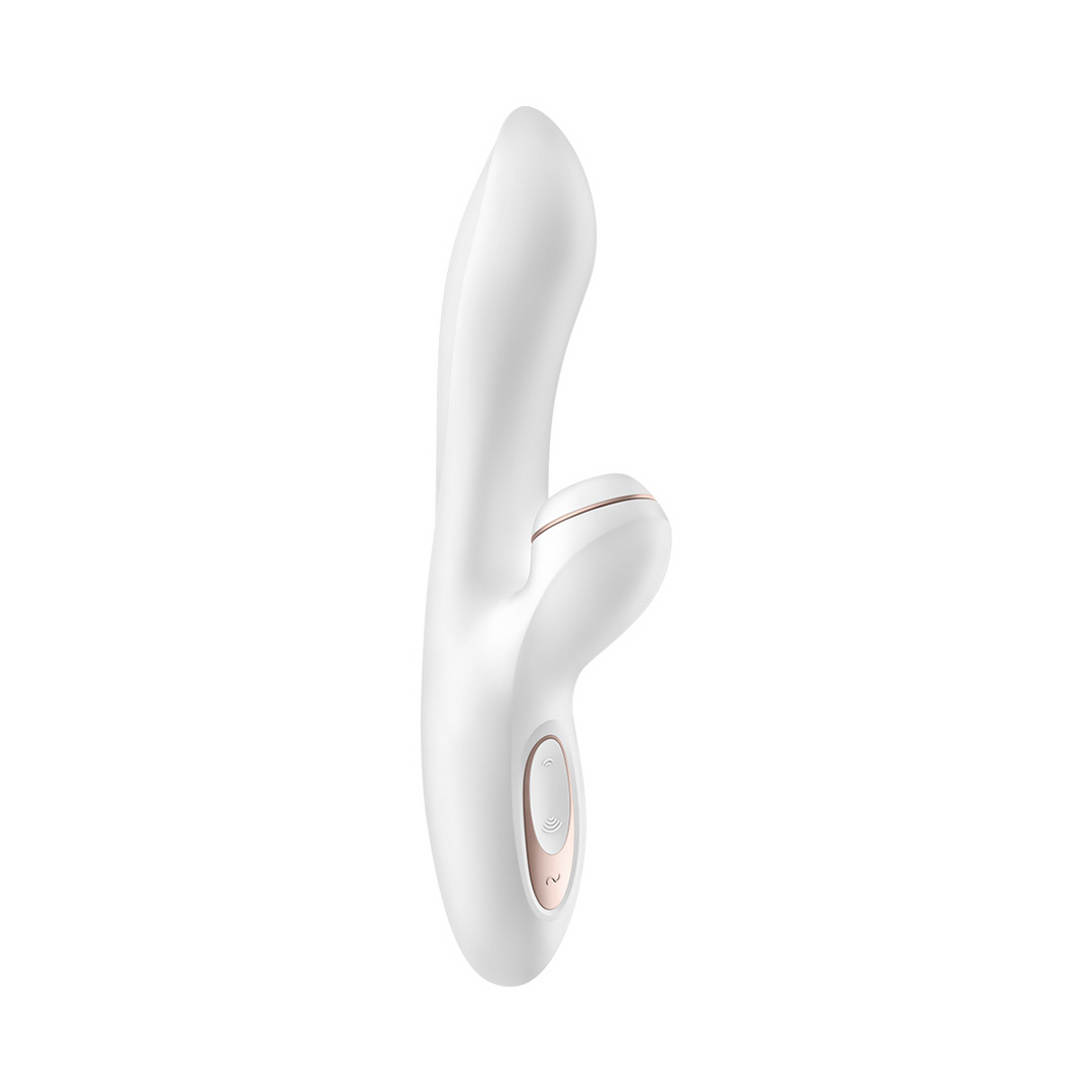 Pro Plus - G-Spot Air Pulse Stimulator en Vibratie - Wit/Roze Goud Weiß - 4