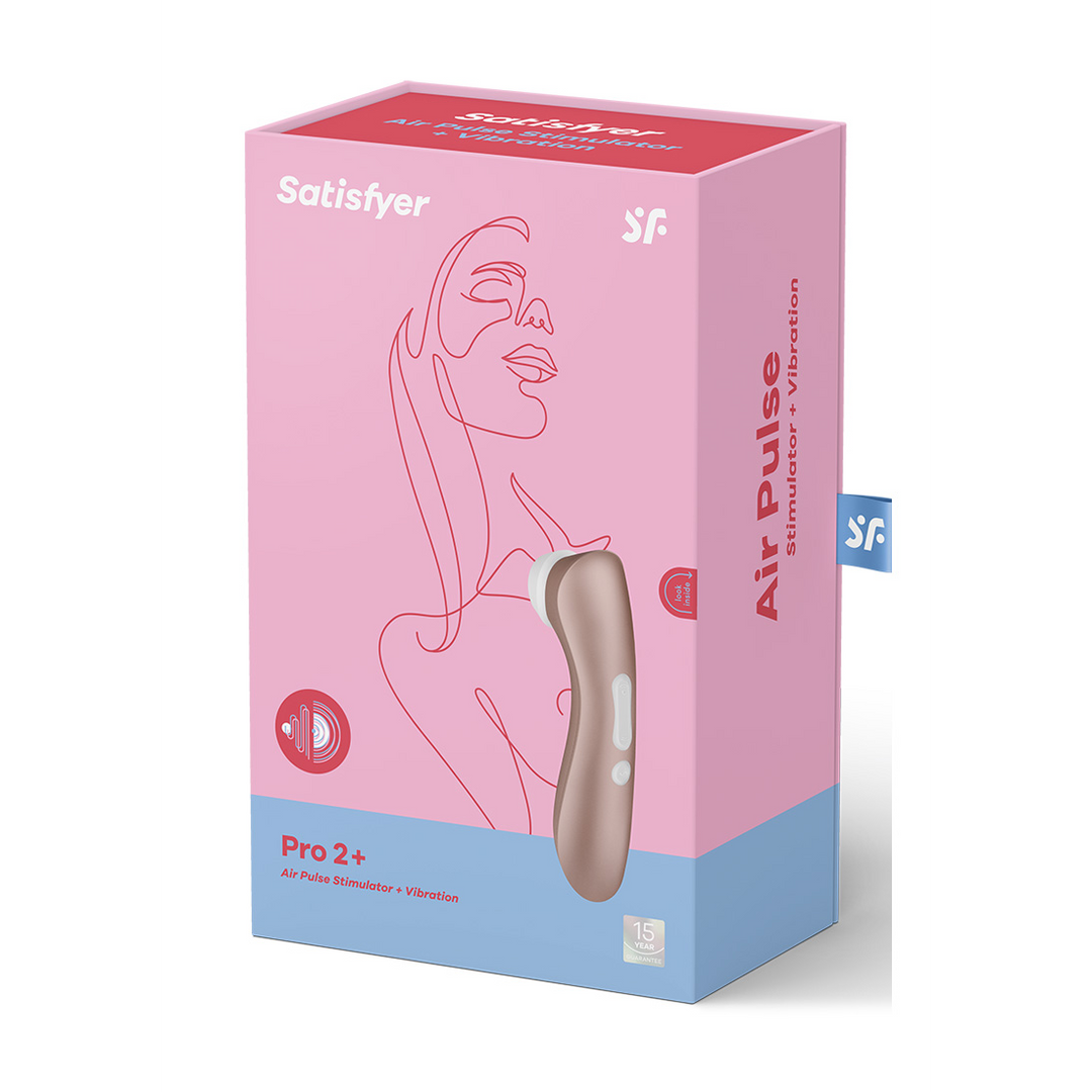 Pro 2Plus - Airpulse Stimulator en Vibration - Licht Goud Pink - 1