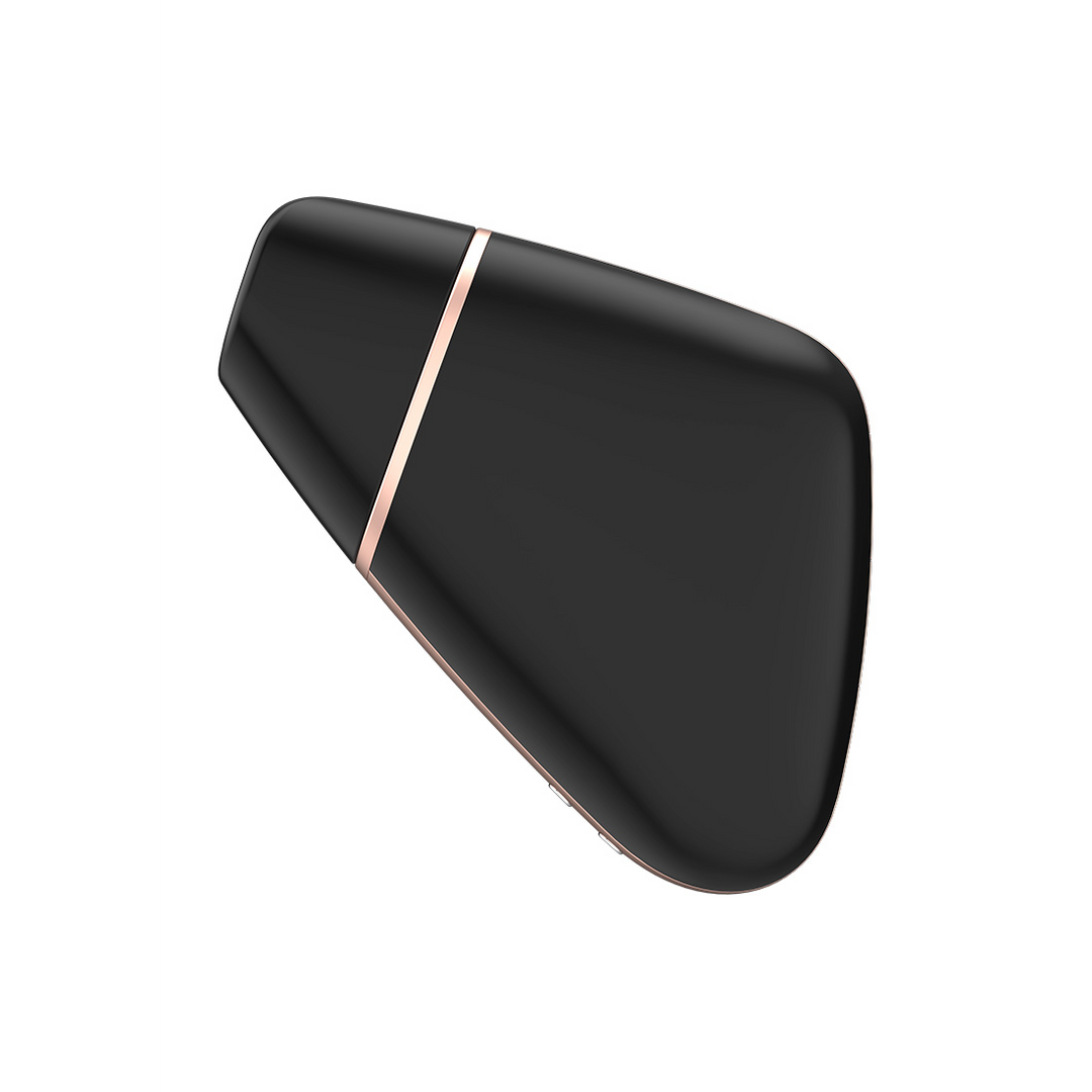 Love Triangle - Luchtpulserende Stimulator en Vibratie - Zwart Schwarz - 3