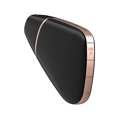 Love Triangle - Luchtpulserende Stimulator en Vibratie - Zwart Schwarz - 4