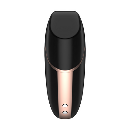 Love Triangle - Luchtpulserende Stimulator en Vibratie - Zwart Schwarz - 0