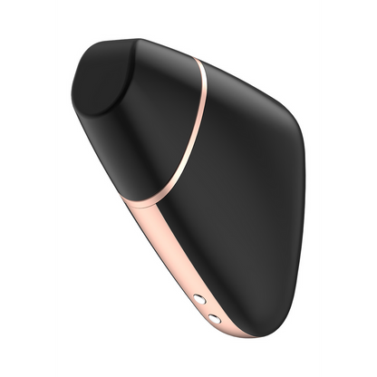 Love Triangle - Luchtpulserende Stimulator en Vibratie - Zwart Schwarz - 1