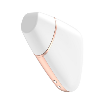 Love Triangle - Luchtpulserende Stimulator en Vibratie - Wit Weiß - 0